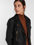YAS MATTE LEATHER BIKER JACKET, Black, highres - 26018971_Black_006.jpg