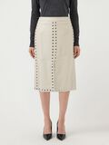 Product image thumbnail - YASJUNIPER MW  LEATHER MIDI SKIRT, Fog | 1