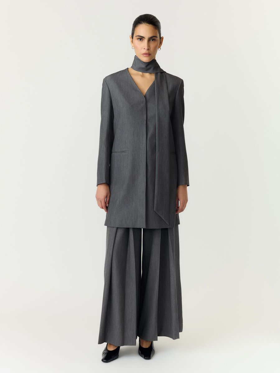 Carousel image 4 YASINVA LANGARM MIDIKLEID, Medium Grey Melange