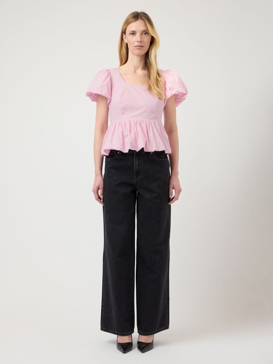 Carousel image - YASNILLE BUBBLE HEM  TOP, Pink Lady | 4