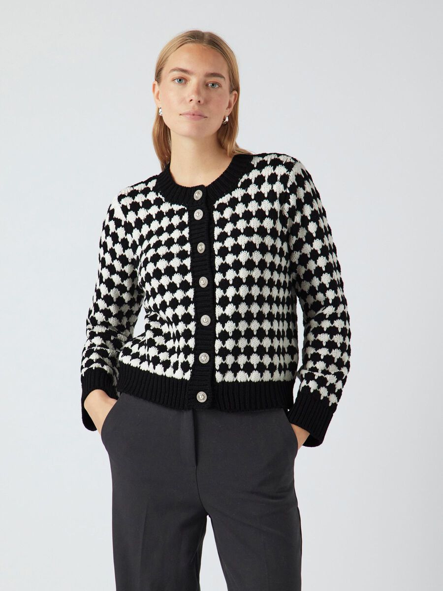 YAS YASLIU STRIKKET CARDIGAN, Black, highres - 26035545_Black_1142656_003.jpg