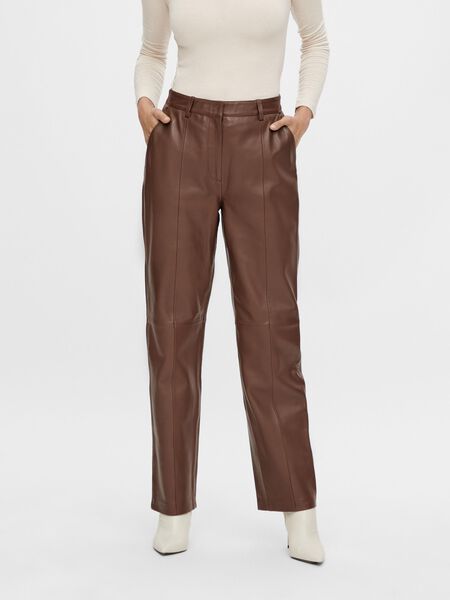 Y.A.S YASRICCA LEATHER TROUSERS, Pinecone, highres - 26025787_Pinecone_003.jpg