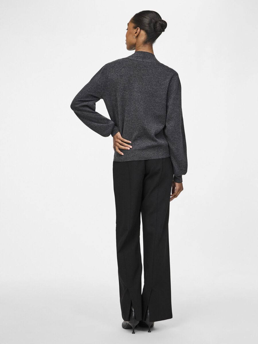 YAS YASASSI  KNITTED PULLOVER, Dark Grey Melange, highres - 26036058_DarkGreyMelange_004.jpg