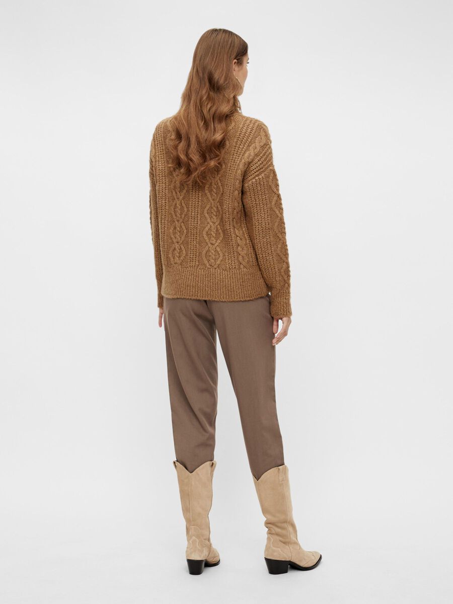 Y.A.S YASTALIA KNITTED PULLOVER, Tawny Brown, highres - 26024517_TawnyBrown_004.jpg
