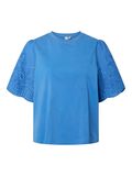 Product image thumbnail - YASLEX BRODERIE ANGLAIS T-SHIRT, Marina | 5