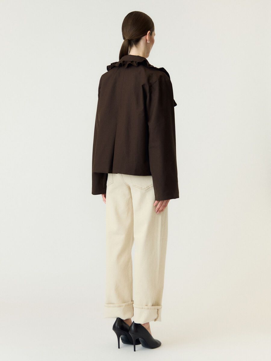 Carousel image 2 YASELSIA KURZER TRENCHCOAT, Coffee Bean