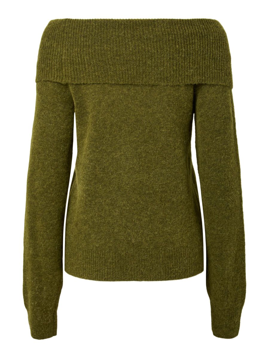 Carousel image 6 YASJOHI OS WOOL BLEND  PULLOVER, Fir Green