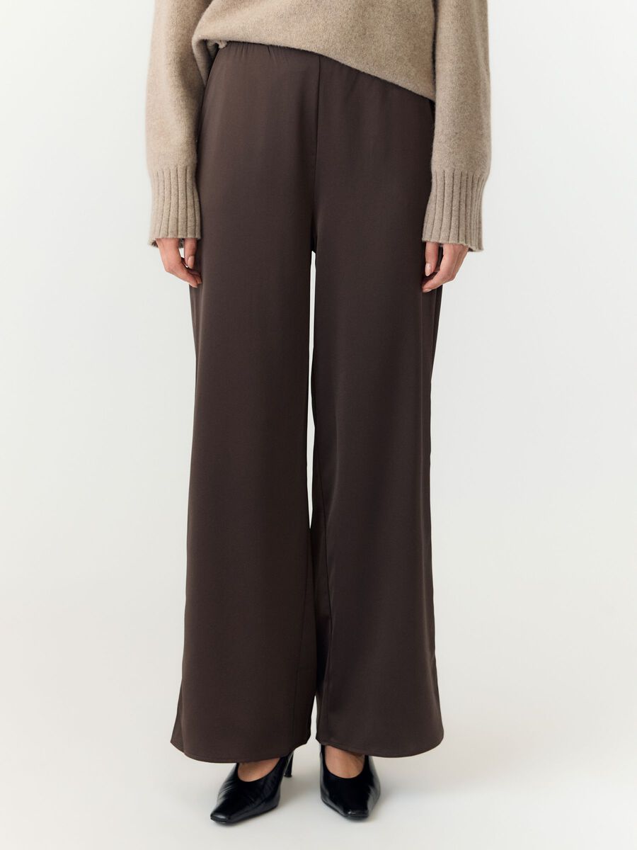 Product tile image YASPELLA - TH PANTALON &Agrave; JAMBE AMPLE, Chocolate Brown 26041054_ChocolateBrown