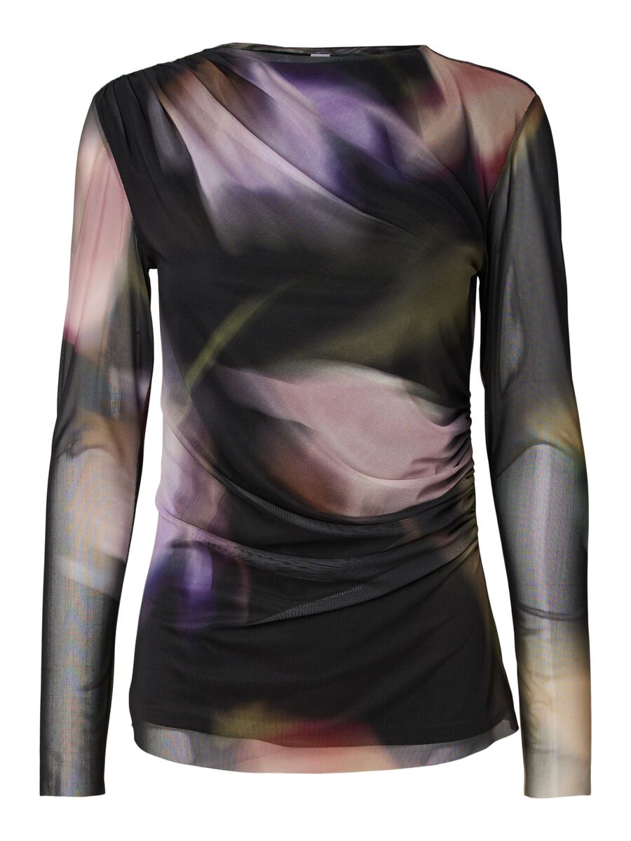 Carousel image 5 YASSHAMA LS MESH  TOP, Black