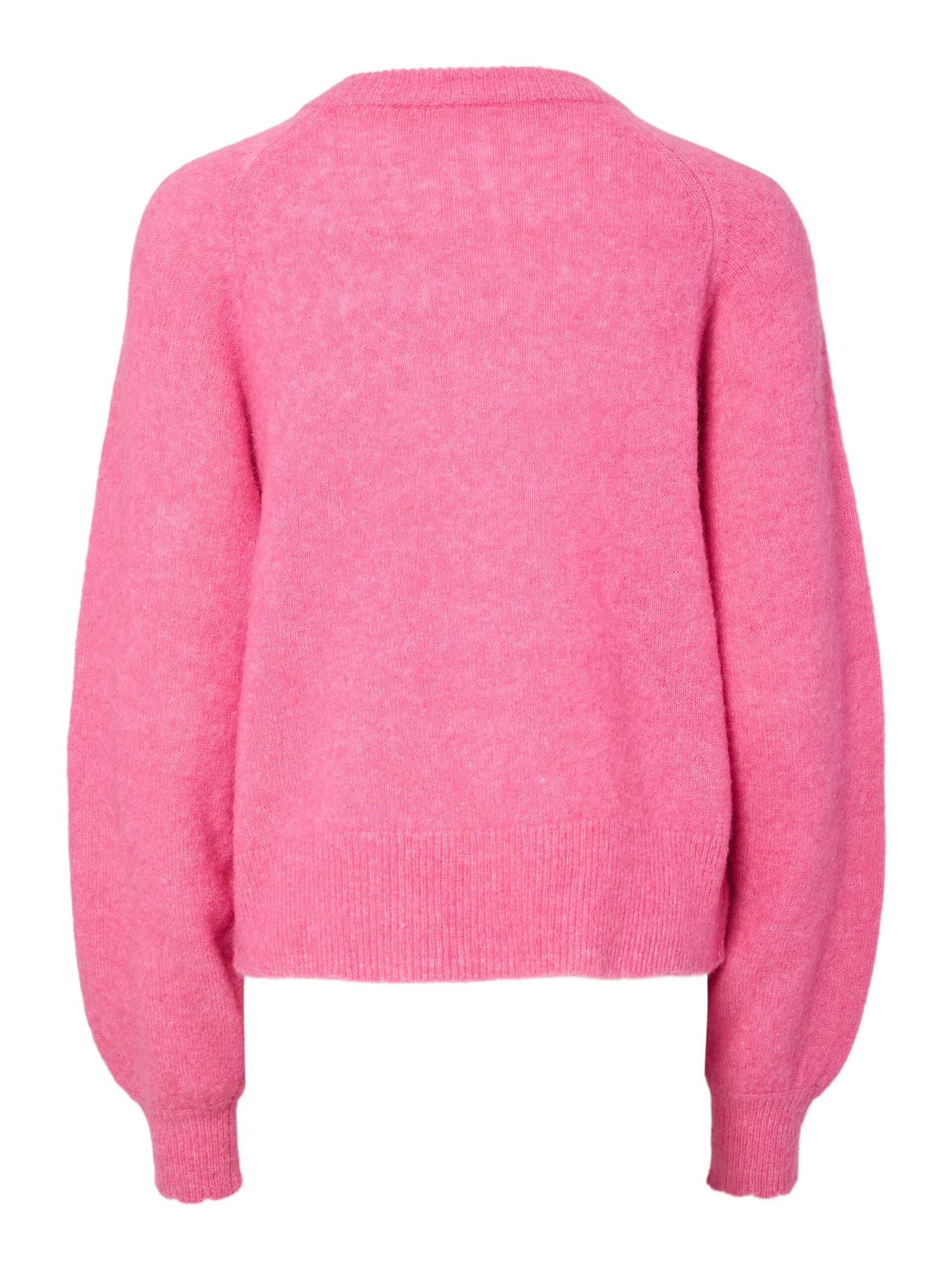 Carousel image - YASJOHI WOOL KNITTED CARDIGAN, Begonia Pink | 7