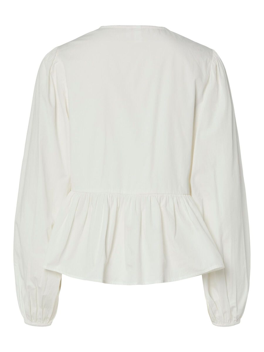 YAS YASEBBA TOP MED LANGE ÆRMER, Star White, highres - 26038410_StarWhite_002.jpg