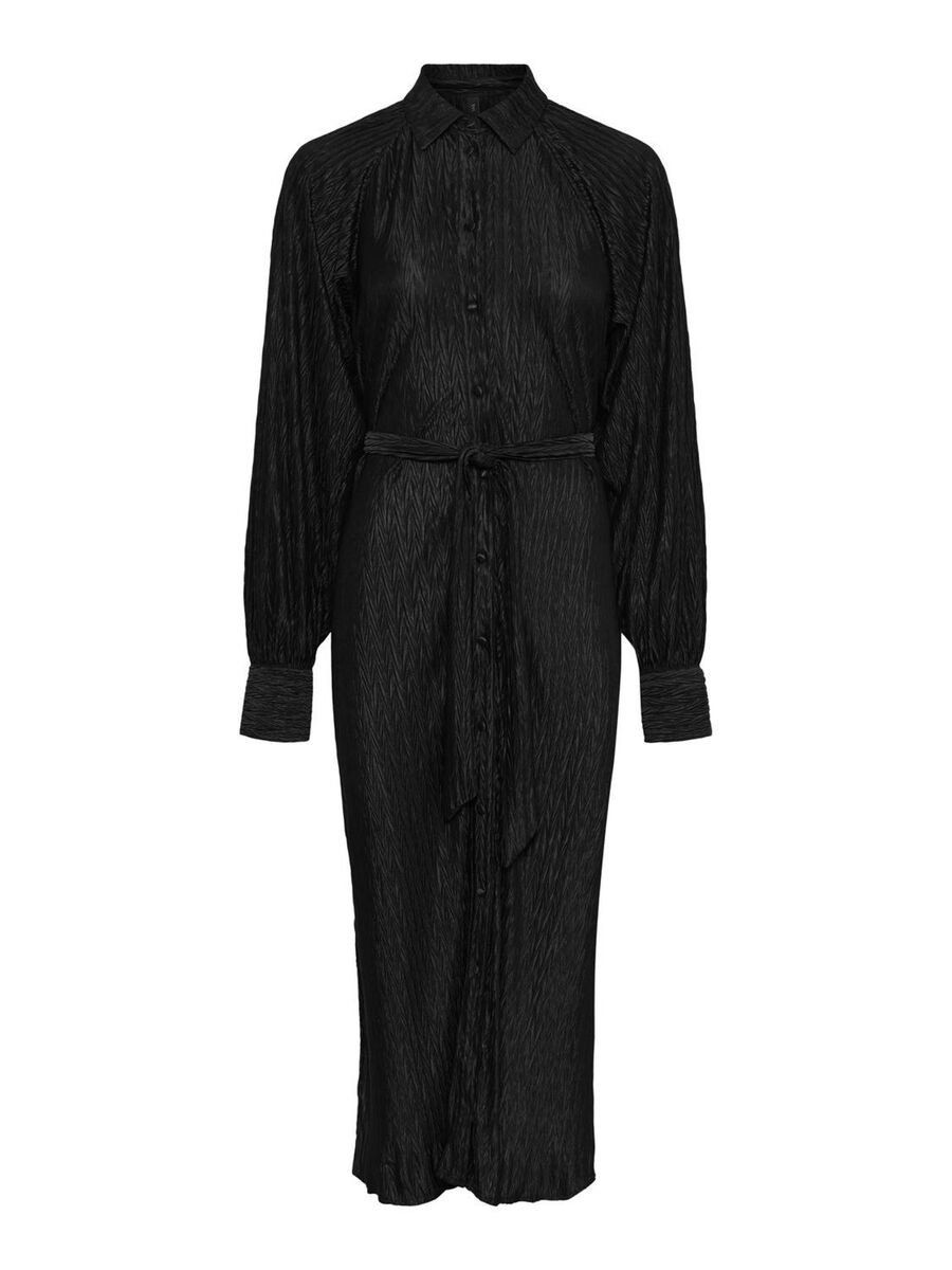 Y.A.S YASOMIRA SHIRT DRESS, Black, highres - 26028206_Black_001.jpg