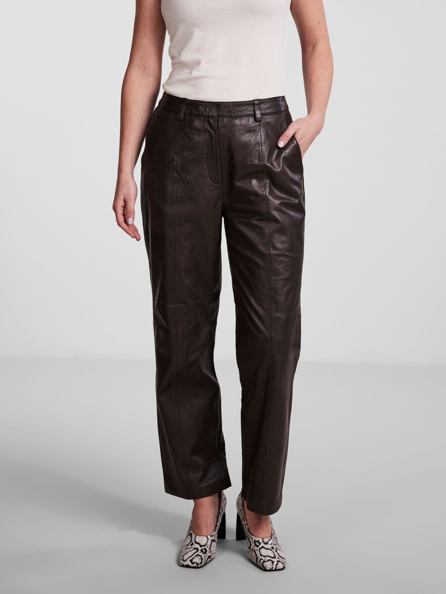 Y.A.S YASRICCA LEATHER TROUSERS, Java, highres - 26025787_Java_003.jpg