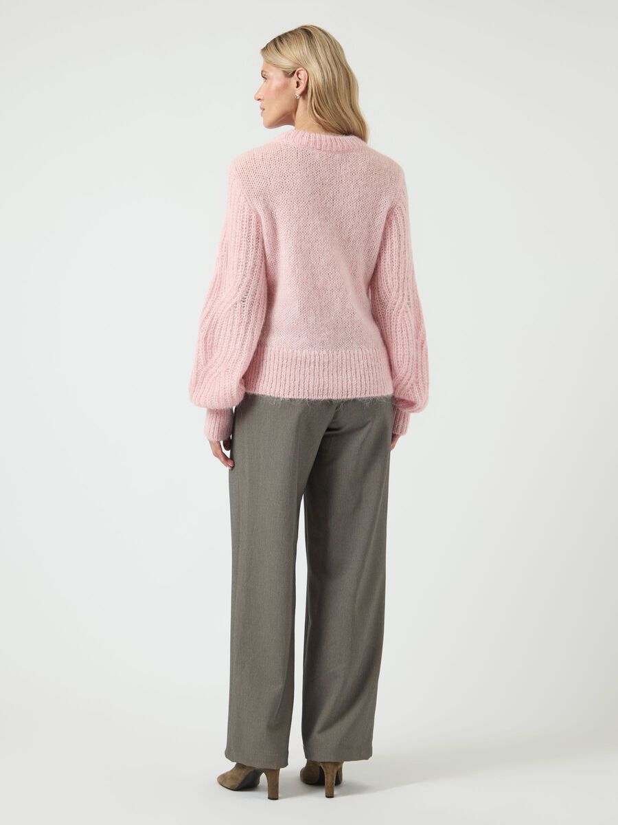Carousel image - YASZUMA WOOL BLEND KNITTED PULLOVER, Orchid Pink | 2