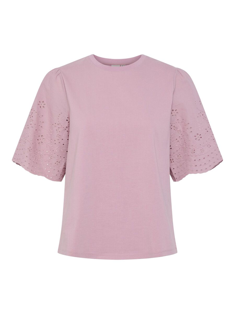 Product carousel image - YASLEX BRODERIE ANGLAIS T-SHIRT, Lilas | 2