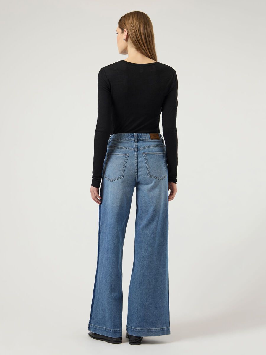 Product carousel image - YASPAMELA HW WIDE FIT JEANS, Medium Blue Denim | 2