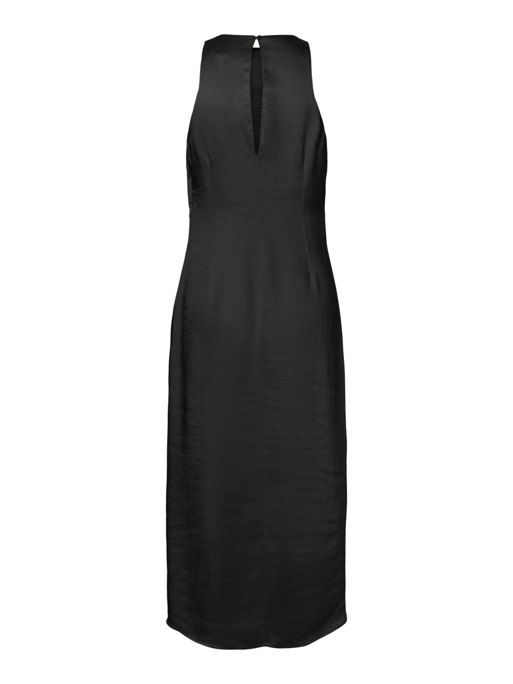 YASORCHIDA SATIN MAXI DRESS | Black | YAS® Denmark