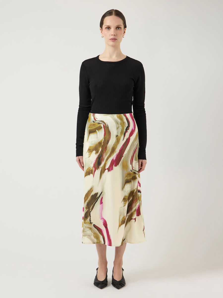 Carousel image - YASPELLA MIDDELLANGE ROK, Seedpearl | 4