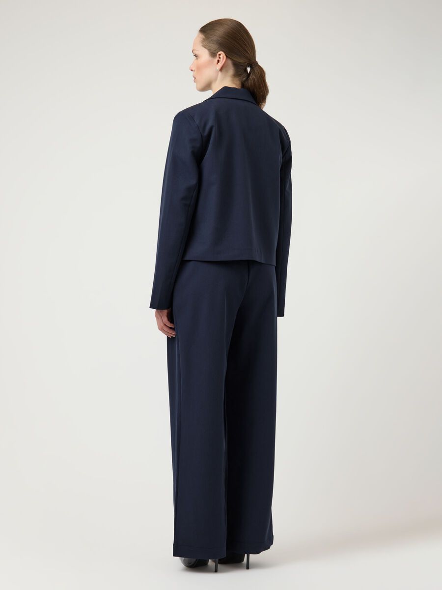 Product carousel image - YASDAKOTA CROPPED BLAZER, Navy Blazer | 2