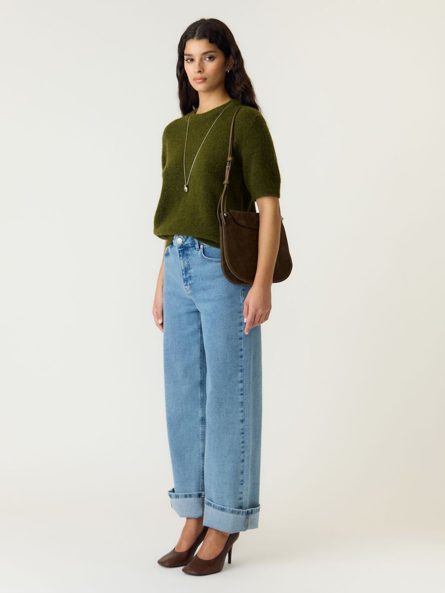 Carousel image 5 YASJOHI SS WOOL BLEND  PULLOVER, Fir Green