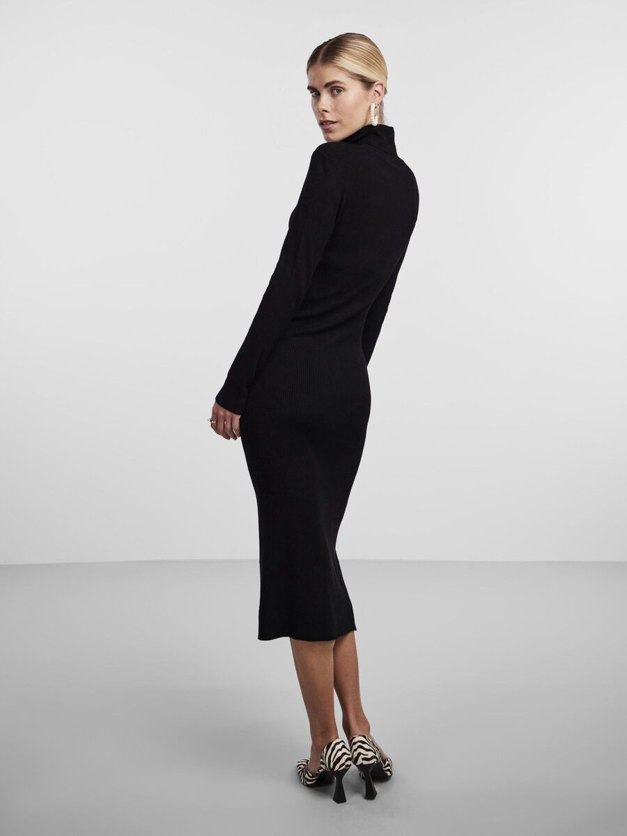 Y.A.S YASBIRIELLA GEBREIDE JURK, Black, highres - 26026257_Black_004.jpg