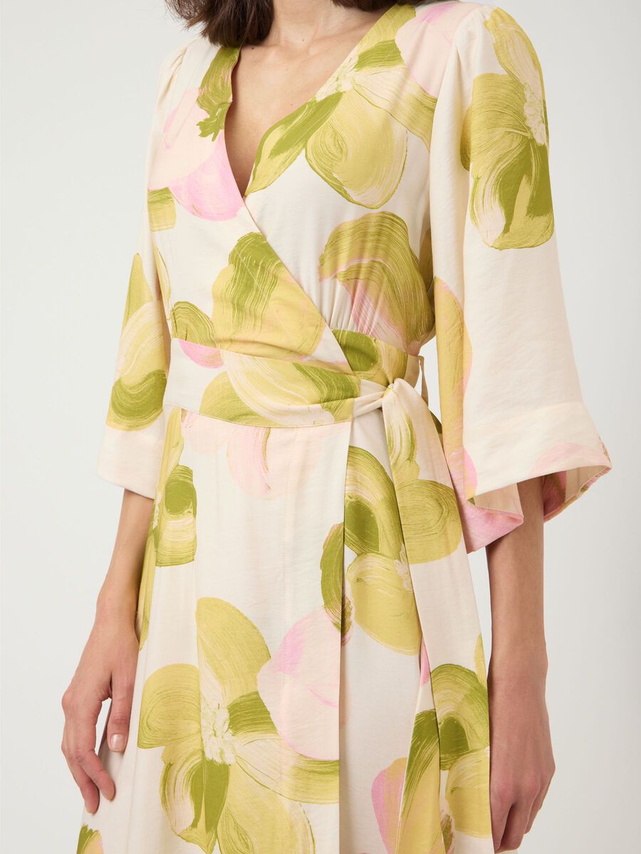 Carousel image - YASMARGA 3/4 WRAP MAXI DRESS, Pristine | 3