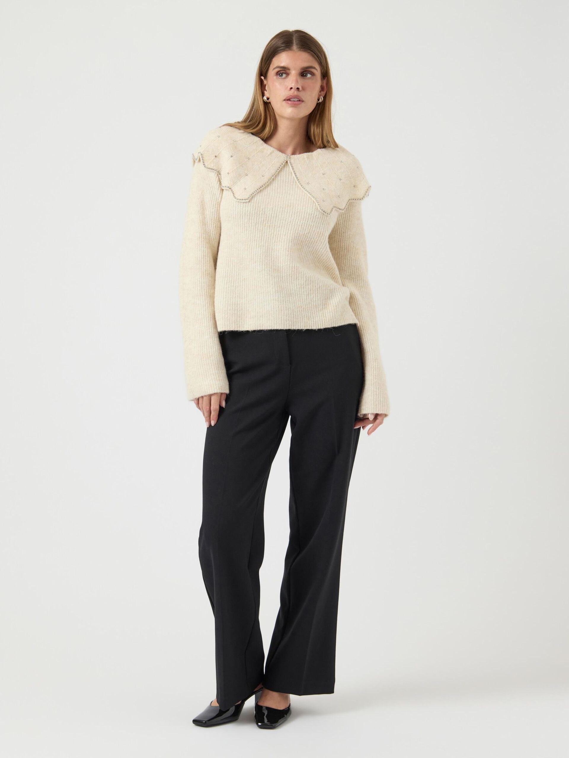 Carousel image - YASCHARMA KNITTED PULLOVER, Birch | 4