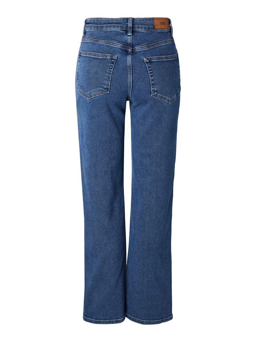 Carousel image 7 YASROSIE HW STRAIGHT FIT-JEANS, Medium Blue Denim