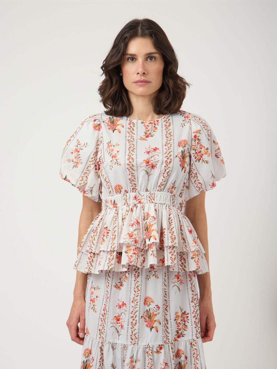 Product carousel image - YASFLORATINA  SHORT SLEEVED BLOUSE, Pristine | 1