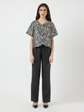Product image thumbnail - YASZEMA TOP MET KORTE MOUWEN, Black | 4