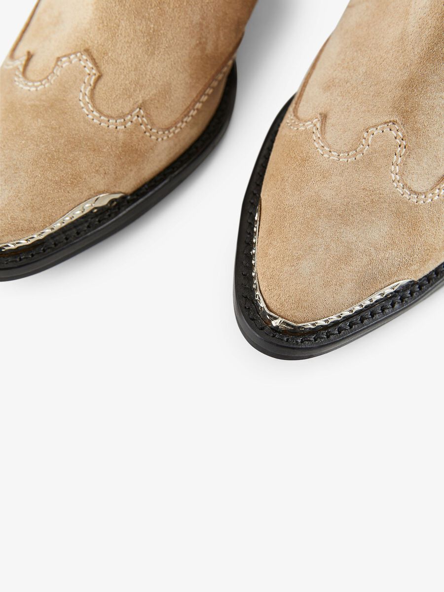 Carousel image - YASPITLA WESTERN BOOTS, Creme | 1