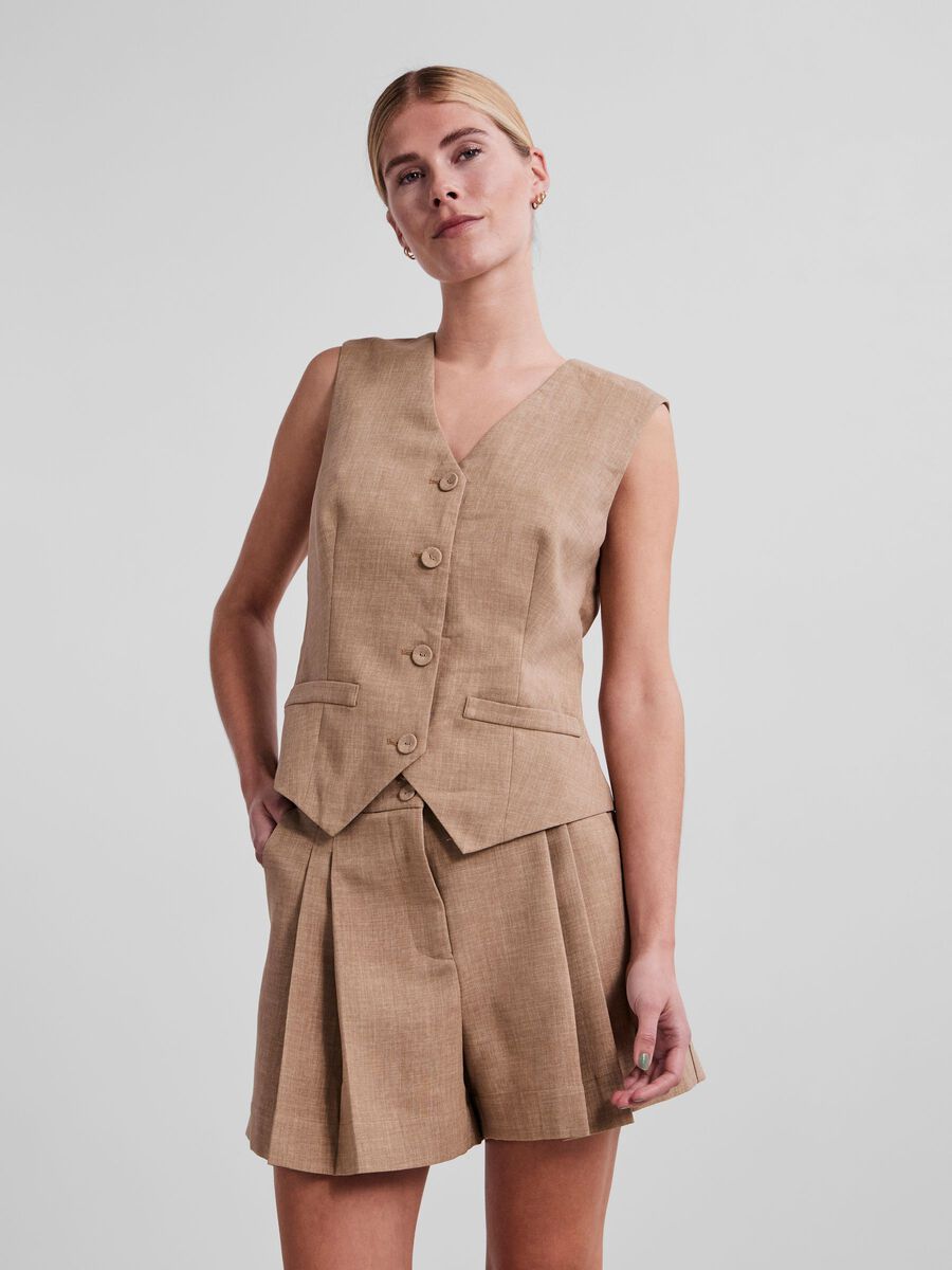 YAS YASUMA WAISTCOAT, Oxford Tan, highres - 26026464_OxfordTan_922469_003.jpg