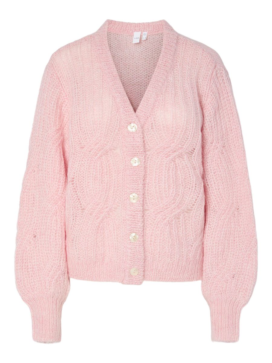 Product carousel image - YASZUMA WOOL BLEND KNITTED CARDIGAN, Orchid Pink | 2