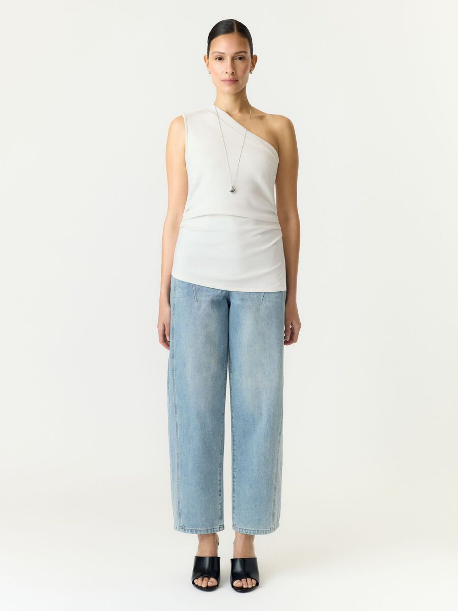 Carousel image 4 YASVENICE ONE-SHOULDER TOP, Star White