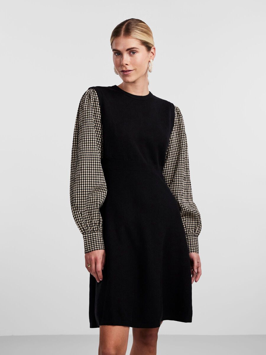 Y.A.S YASINA ROBE EN MAILLE, Black, highres - 26026268_Black_003.jpg