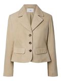 Product image thumbnail - YASTHELA RUSKINDSL&AElig;DER JAKKE, Pale Khaki | 6