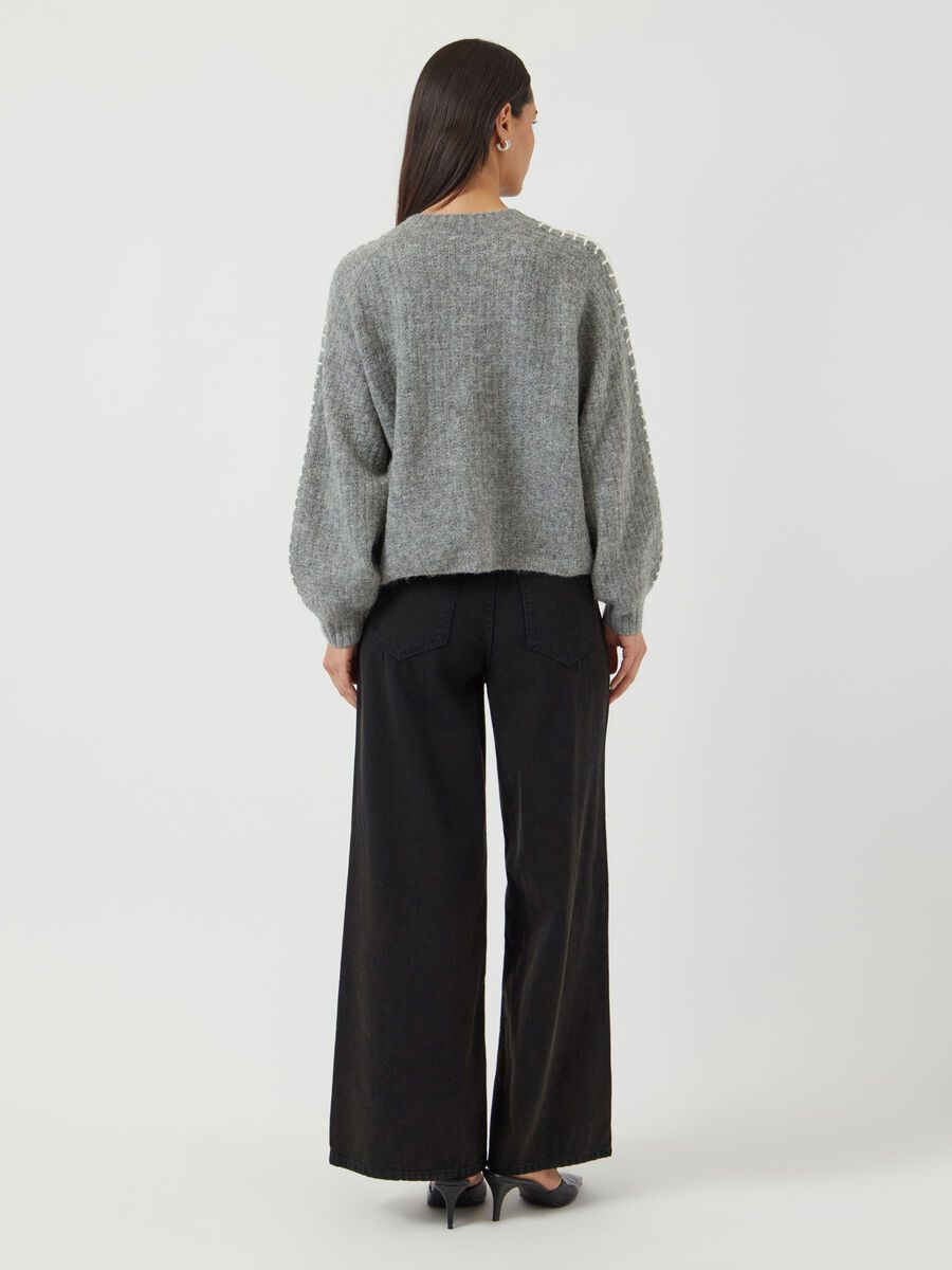Product carousel image - KARDIGAN Z DZIANINY, Medium Grey Melange | 2