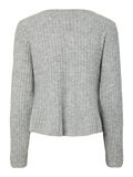 Product image thumbnail - YASDOLLY  KNITTED CARDIGAN, Light Grey Melange | 6