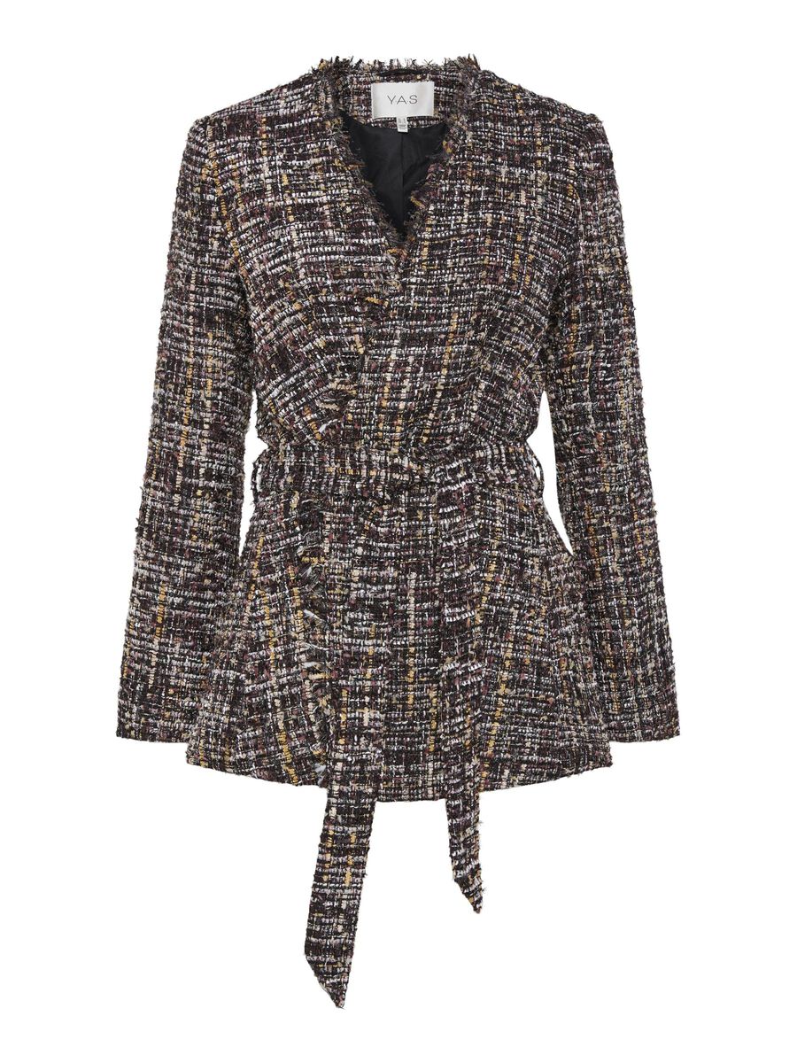 YAS YASDENZA BLAZER MET OMSLAG, Raisin, highres - 26036405_Raisin_1158565_001.jpg