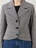 Product image thumbnail - YASMELA CHECKED  JACKET, Star White | 3