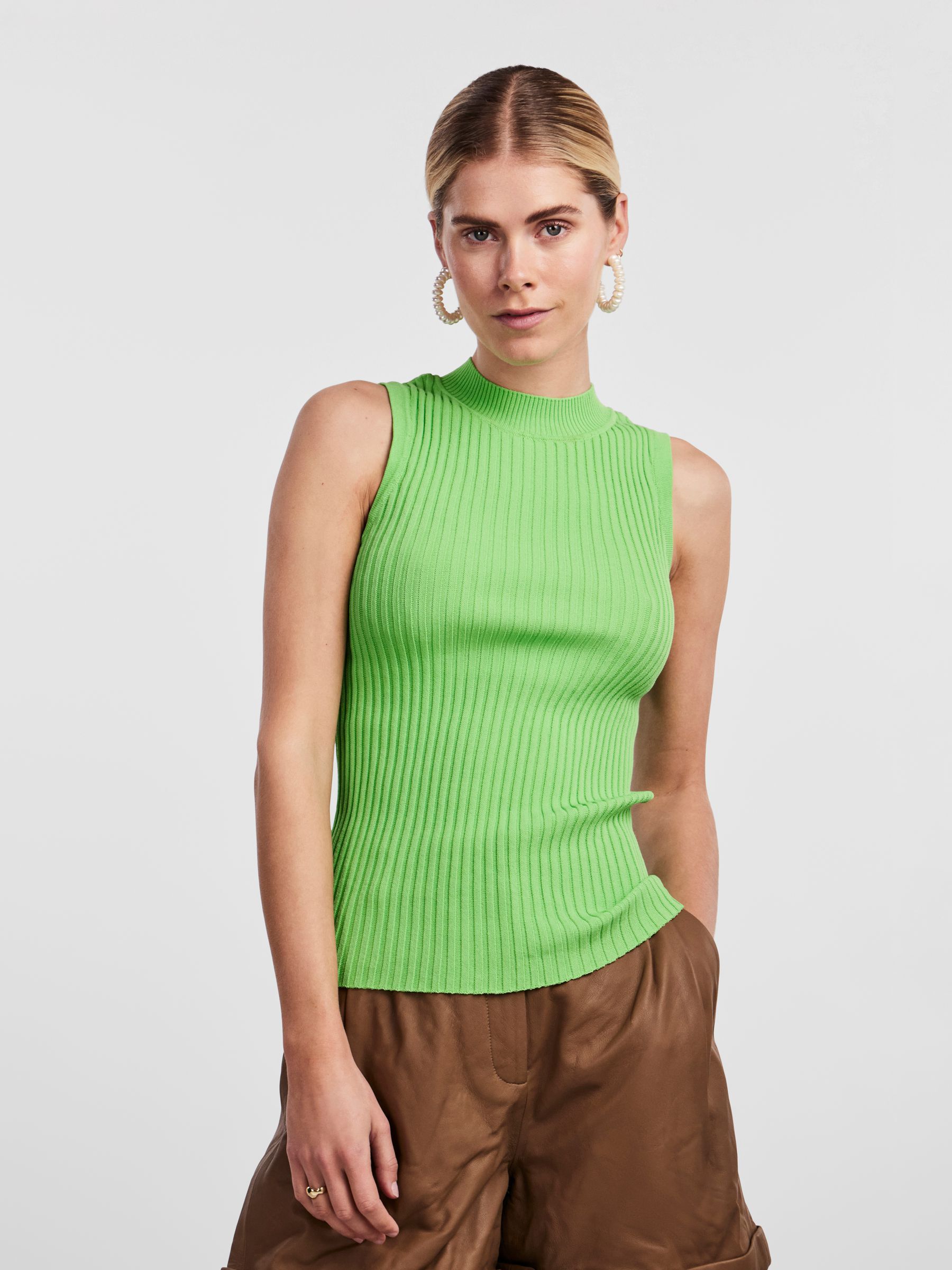 Gebreide top shop mouwloos
