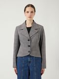 Product image thumbnail - YASMELA CHECKED  JACKET, Star White | 1