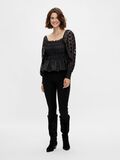 Product image thumbnail - YASOLA BALLOON SLEEVE TOP, Black | 4