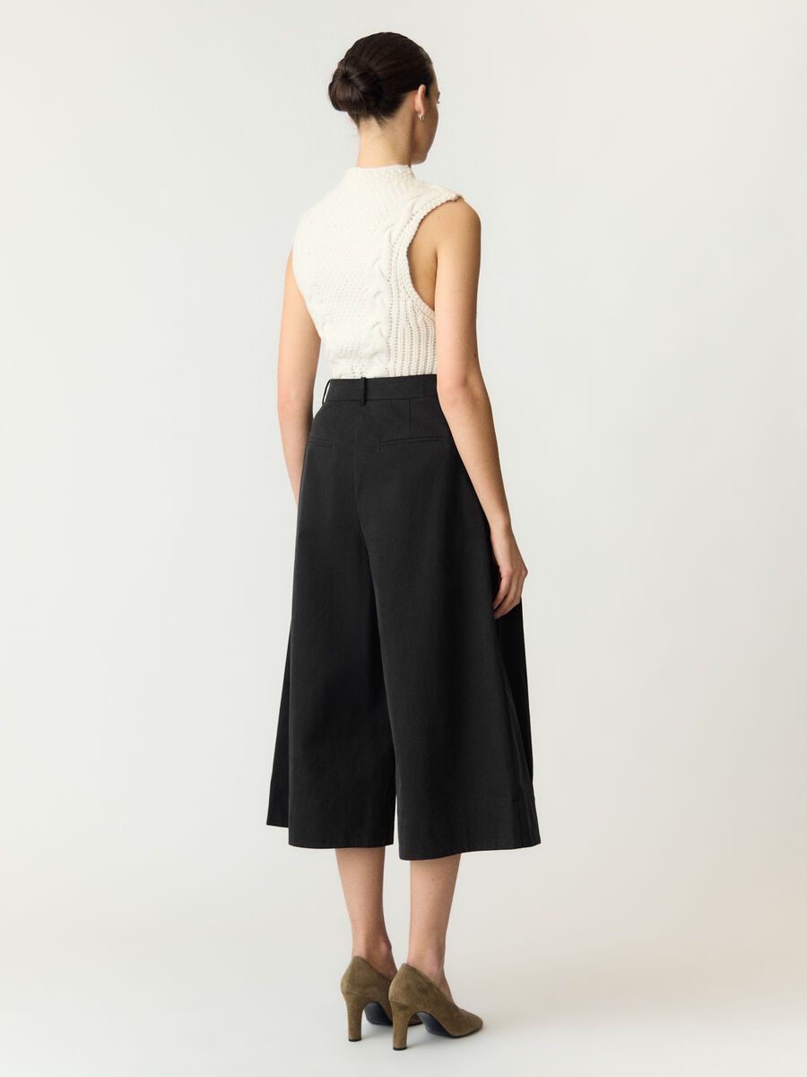 Carousel image - YASCASI HW WIDE  CULOTTES, Black | 2
