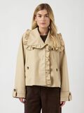 Product image thumbnail - YASELSANA SHORT TRENCHCOAT, Travertine | 1