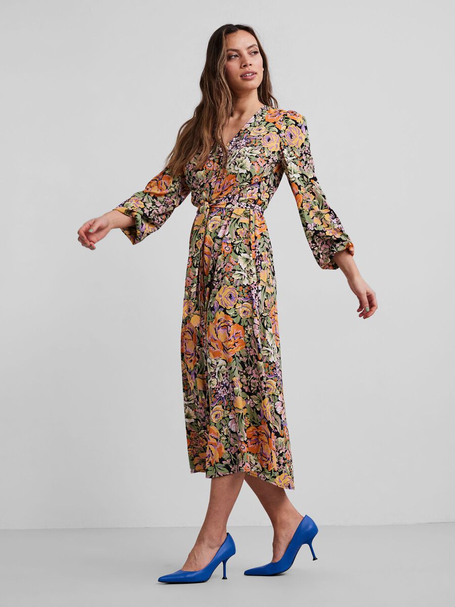 Y.A.S YASRIGA MIDI DRESS, Black, highres - 26026991_Black_934754_003.jpg