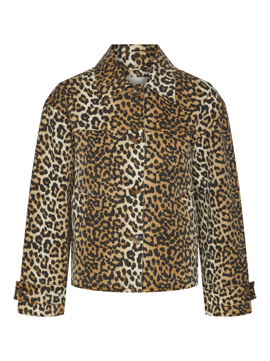 Carousel image - YASLEONORA LEOPARD PRINT DENIM JACKET, Nomad | 5