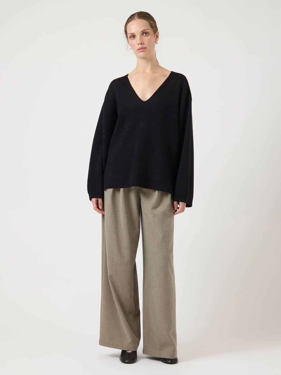 Carousel image - YASELMA KNITTED PULLOVER, Black | 4