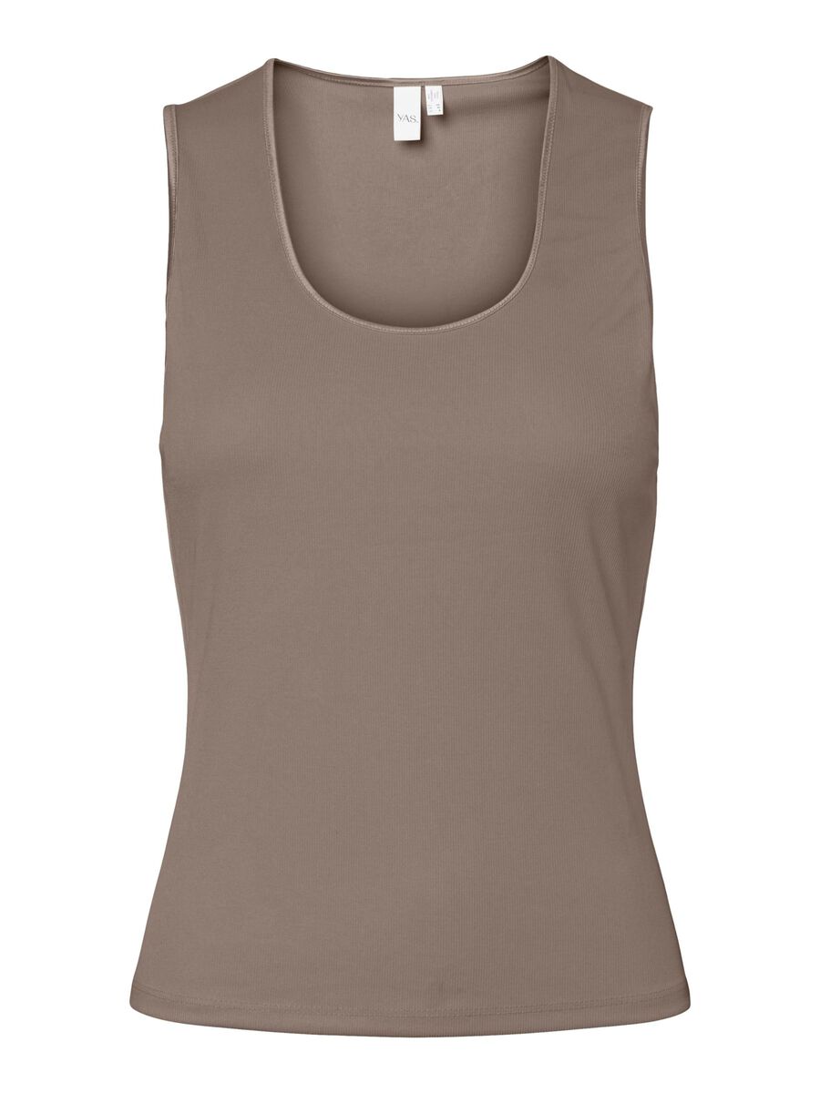 Product carousel image - YASPALOMA TANK TOP, Taupe Gray | 2
