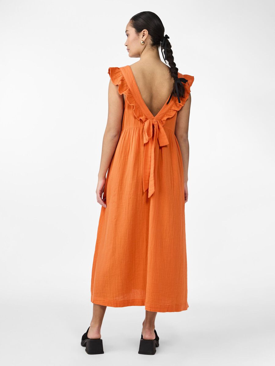Y.A.S YASVIMOLA MAXI DRESS, Vermillion Orange, highres - 26034306_VermillionOrange_004.jpg